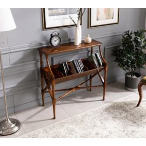 유럽 앤틱 마호가니원목 고급 잡지/책 꽂이대 테이블/ 소식지 만화책 홍보물 랙