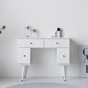 모던 엘레강스 사선다리 수납 화장대 (90cm 2색) 1인용 자취생 여대생 인테리어