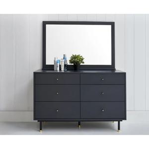 북유럽 모던 그레이톤 넓은 3단서랍 화장대+거울세트/ 자취생 붙박이 신혼가구