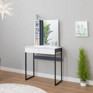 심플 디자인 2칸서랍 슬림 화장대(70cm 3컬러) 여닫이 중학생 우드 셋트 추천 큰