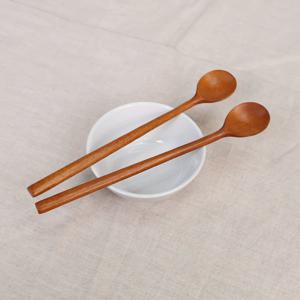 천연 옻칠 원목 티스푼(긴 목) EL-D-02