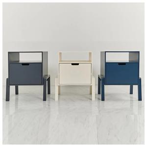 예쁜 북유럽 DIY 우드 로봇 1단 협탁 400 (2색) 소형 침대옆 테이블 서랍 높은