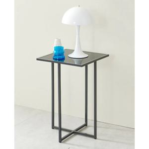 호텔식 침실 전등 소품 진열 유리협탁(40cm 2컬러) 원룸 콘솔 침대 예쁜 유럽풍