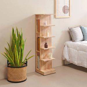 내츄럴 2in1 슬림 틈새 디자인 원목 선반 책장(30cm) 수납 책꽂이 전시 심플 LP