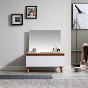 20대 자취용 원룸 심플 거울 화장대 80cm (2색) 1인용 북유럽 고등학생 침대 큰