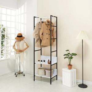 뉴욕 모던 드레스룸 2단 선반형 사다리 행거(60cm 3색) 헹거 업소용 디피용 소형