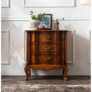 견고한 유럽풍 엔틱 3단 서랍 콘솔 700 틈새 선반 아파트 광폭 침대 옷장 거실