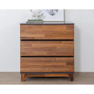 고풍스런 멀바우원목 3단 수납장 800 / 다용도함 옷 유럽풍 양말 앤틱 멀티 침대