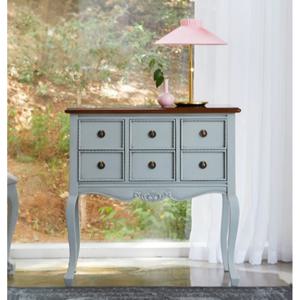 예쁜 6칸 디자인 서랍형 빈티지 그레이 콘솔 800 럭셔리 심플 가구 이쁜 유럽풍