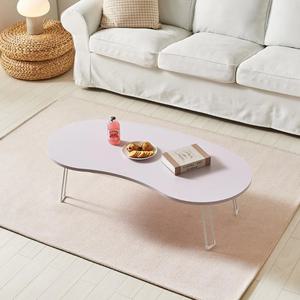 감성 1인가구 원룸 입체 라운드 접이식 좌식 테이블 120cm (2색) 홈카페 장식 티