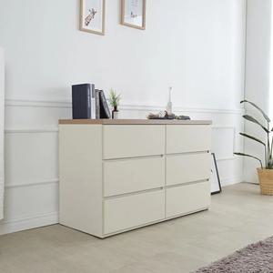 유니크 웜색상 깊은수납 3단 서랍수납장(120cm) 안방 양말 아파트 광폭 선반 옷