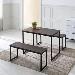저렴한 가성비 모던 4인 식탁 테이블 + 벤치의자2P 세트(100cm 3색) 다이닝룸 긴