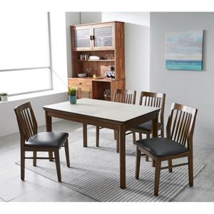 식당 가정 4인용 원목 세라믹 다이닝 테이블 set/ 프렌치 가성비 유럽풍 예쁜