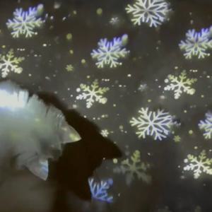 [해외] 크리스마스 이벤트 축하 파티 눈꽃 배경 미니 빔 프로젝터 촬영 소품 조명