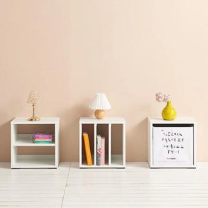 아기방 미니멀 낮은 선반 수납장 40cm (세로) 앤틱 테이블 자취방 좁은 안방 TV