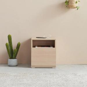 USB 2포트 노르딕 서랍 틈새협탁 40cm (2컬러) 유럽풍 예쁜 우드 테이블 이쁜 TV