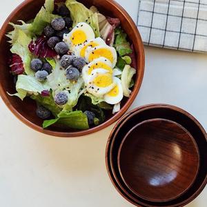 천연 옻칠 우드볼 샐러드볼 포케그릇 비빔기 포케볼