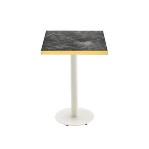 모던 마블 골드엣지 화이트 블랙 사각 바테이블(60x98cm) 홈빠 주방 거실 창가