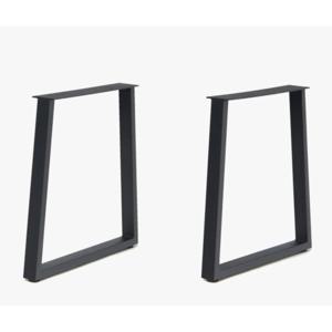 높이68cm 넓은 책상/식탁 테이블용 모던블랙 다리 부속 프레임(2P) 부자재 부품