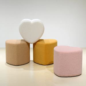 하트 인테리어 카페 보조 간이 화장대 의자 스툴 5colors