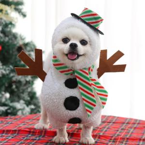 눈사람 펫 코스튬 의상 강아지 고양이 할로윈
