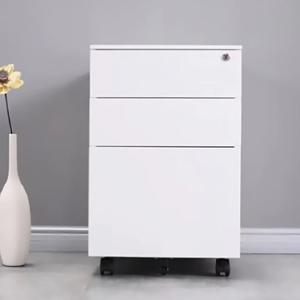 3단 서랍장 철제 미니 틈새 서랍장 책상 프린트거치대 화장대 슬림 낮은 사무용 사무실