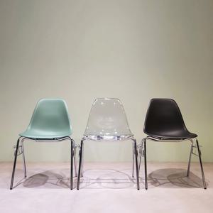 플라스틱 임스 디자인 체어 플라스틱 노라 카페 의자 4 color