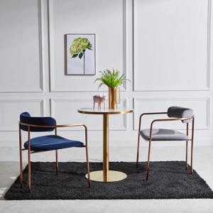 달튼 카페 체어 골드 프레임 벨벳 의자 술집 골드 체어