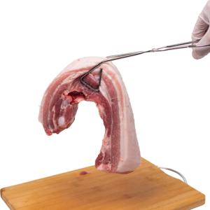 ONLY MEAT 고기집게 스텐 삼각 캠핑 삼겹살 고기용 바베큐 / 2size