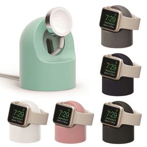 파스텔 실리콘 애플워치 갤럭시워치 스트랩 보관 거치대 충전독 스탠드
