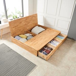 이네즈 킹 1600 수납형 침대 엘다 원목 프레임