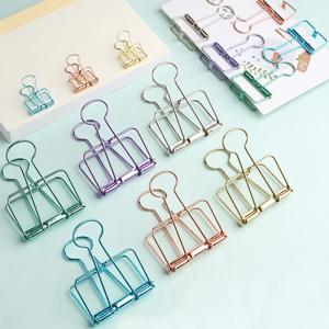 로즈 골드 실버 메탈 클립 바인더 집게 인테리어 사무용 문구 _8colors/3sizes