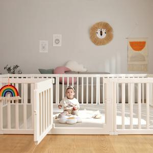 베이비룸 플레이룸 안전가드 울타리 아기 안전문 세트 (6size)