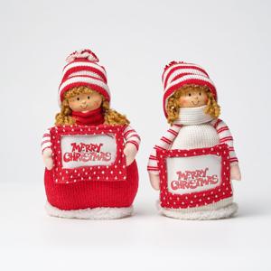 천사 소녀 인형 장식 2개입 데코 사진 라벨 부착 활용 크리스마스 트리