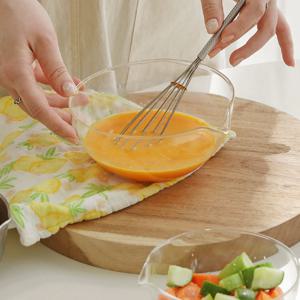 밀리 따르기 쉬운 소스볼 믹싱 볼 3종세트 유리 믹싱볼 물코 내열유리 베이킹 이유식 중탕