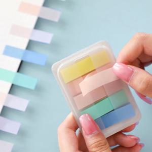 5컬러 라벨 스티커 디스펜서 인덱스 메모 북마크 책갈피 접착메모지 팝업