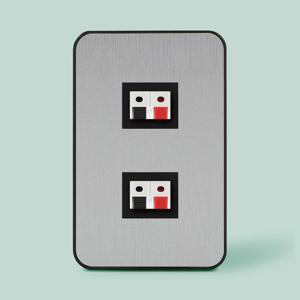 진흥J시리즈 무로고 (티타늄) 스피커잭 2구