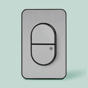 진흥J시리즈 무로고 (티타늄) 스위치 2구_환풍기 팬 화장실