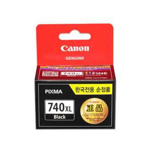잉크 정품 PG-740XL 단품 검정