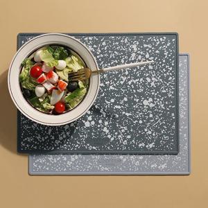 방수 보 매트 식탁 브런치 인테리어 실리콘 패드 4인 조약돌 미끄럼방지 테이블 사각