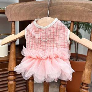 강아지옷 이자벨 샤 하네스 원피스 외출복