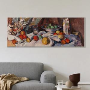 명화 와이드 캔버스 그림 인테리어 액자 / 89 폴세잔 - 사과 정물화 2 /