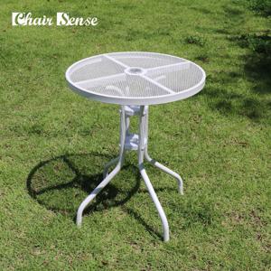 오슬로 화이트 테이블 600 원형 야외 철재 마당 테라스 카페 펜션 파라솔 호환