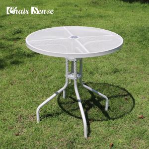 오슬로 화이트 테이블 800 원형 야외 철재 마당 테라스 카페 펜션 파라솔 호환
