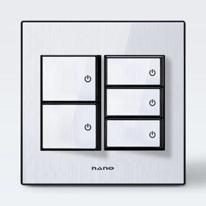 나노 아트2 전등 스위치 중5구 (6color)