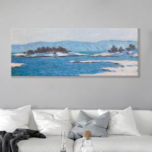 명화 와이드 중형 캔버스 그림 인테리어 액자 / 12 모네 - 크리스티아니아의 피오르 /
