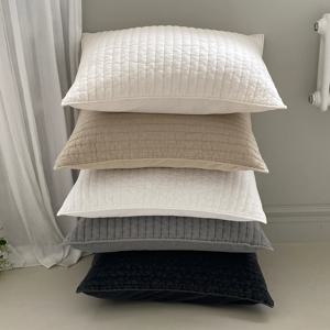 오가닉 무형광 목화솜 순면 피그먼트 와이드 베개커버 지퍼형 5colors