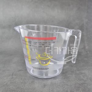 라면 물 계량컵 500ml 투명 플라스틱 베이킹 이유식 계량 눈금 컵 용기