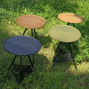 캠핑 원형 사이드 보조 테이블 4colors