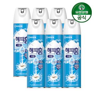 해피홈 에어로솔 수성 무향 500ml 6개